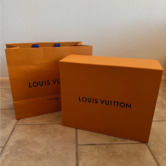 Louis Vuitton Other - Louis Vuitton Orange Storage Box and Bag